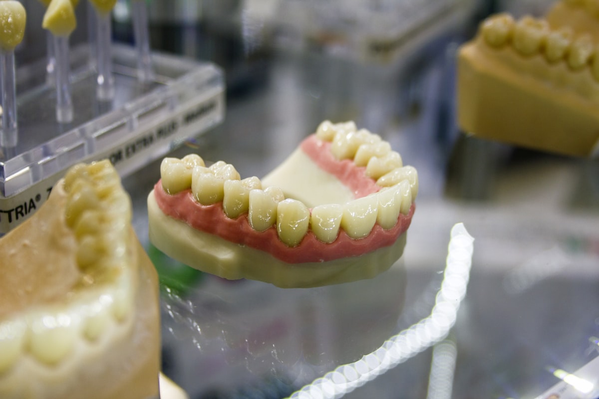 Modelo dental usado para restauraciones y calzas de resina